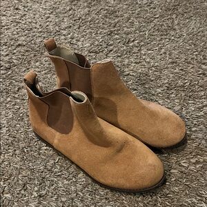 Zara kids Tan Suede Ankle Boots